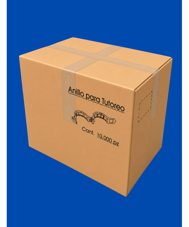 Caja de Anillo Sujetador para Tutoreo 10,000 Pzas